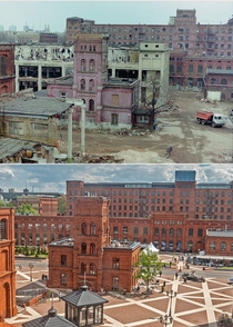 Manufaktura before and after renovation d Poland