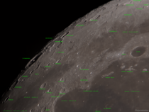 Mapping the Moon seas and mountains of the northwest