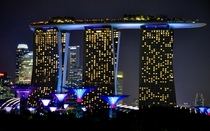 Marina Bay Sands - from garden by the bay in Singapore
