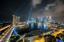 Marina Bay Sands Laser Show by Daniel Cheong 