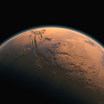 Mars with atmosphere 