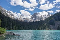 Matier Glacier and Middle Joffre Lake in British Columbia Canada 
