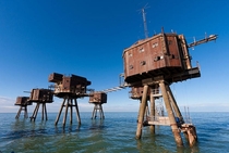 Maunsell Sea Forts England Built during WWII by Britain to defend against Air and Naval raids from German forces