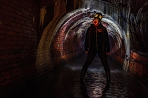 Me in an abandoned tunnel under my city Photo by ninja_and_urbex on IG