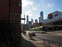Melbourne CBD from South Wharf