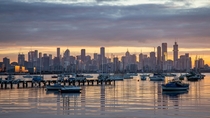 Melbourne from the marina