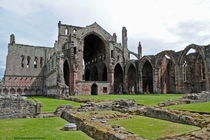 Melrose Abbey Ruins 