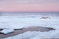 Melting Lake Superior  - Apostle Island Lakeshore WI - by Nate Castner