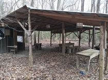 Mess Hall in abandoned military base in seagrove NC