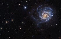 Messier  also known as The Pinwheel Galaxy is  light years across about twice the size of our own galaxy and also believed to contain at least a trillion stars Image credit Laszlo Bagi 