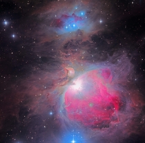Messier M The Great Orion Nebula in hrs