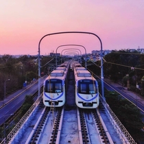 Metro test runs Pune Maharashtra India