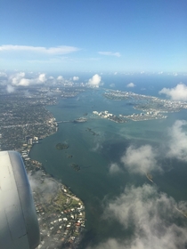 Miamis Coast Aerial View