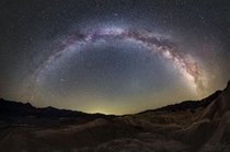 Milky Way arcs above Death Valley