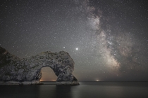 Milky Way  Durdle Door Dorset UK 