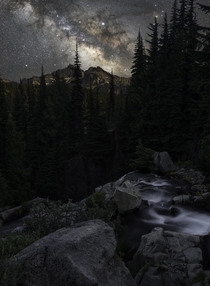 Milky Way in Mt Rainier Park 