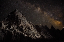Milky Way over Badlands National Park