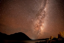 Milky Way over Lake Ohau New Zealand 