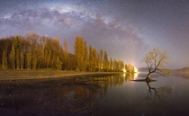 Milky Way over Lake Wanaka New Zealand 