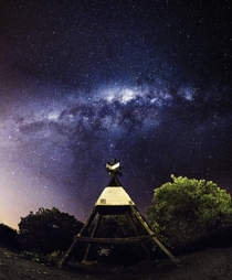 Milky Way Over Mount Maunganui New Zealand 