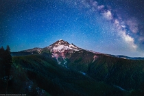 Milky Way over Mt Hood Oregon 