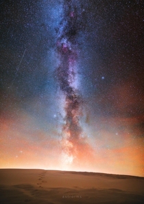 Milky Way over Rbjerg Mile Denmark  astrorms