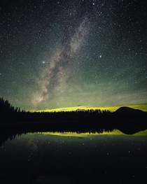 Milky Way over Teapot Lake Utah 
