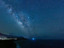 Milky Way over the California Coastline