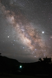 Milky Way over the Chisos Mountains 