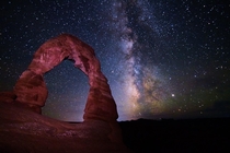 Milkyway at Delicate Arch  - Arches National Park Utah