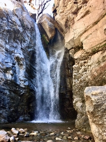 Millard Falls in the San Gabriel Mountains  x  