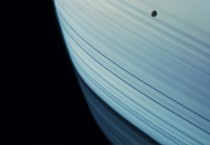Mimas Transits Saturns Ring Shadows 