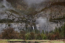 Mind-bending flipped reflection of Yosemite Falls shot last week 