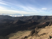 Miniature Volcanoes inside Haleakal Volcano Maui  Taken  minutes after the sunrise