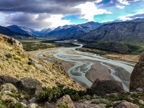 Mirador del Rio de las Vueltas in Patagonia Argentina 