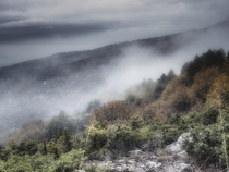 Mist and Clouds on Mount Vodno Macedonia 