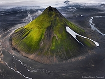 Mlifell Iceland Moss covered volcano taken by Hans Strand 