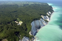 Mns Klint otherwise known as the Cliffs of Mn Denmark from above 