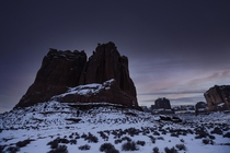 Moab Utah USA in the Winter 