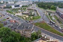 Mogilskie Roundabout Krakw Poland 