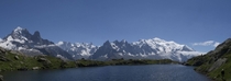 Mont Blanc Massif View from Lac des Cheserys 