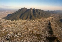 Monterrey Mexico from a helicopter 