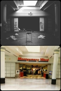 Montgomery Ward now vs then This mall has been abandoned for  years