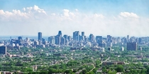 Montreal skyline from Olympic stadium