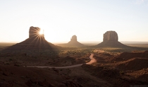 Monument Valley at sunrise 