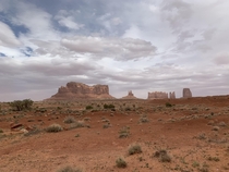 Monument Valley UT on a very windy day OC