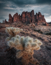 Moody nights in the Superstition Mountains 