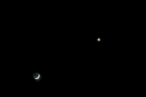 Moon an Venus April th  