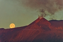 moon and Etna 