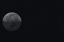 Moon and Mars conjunction 